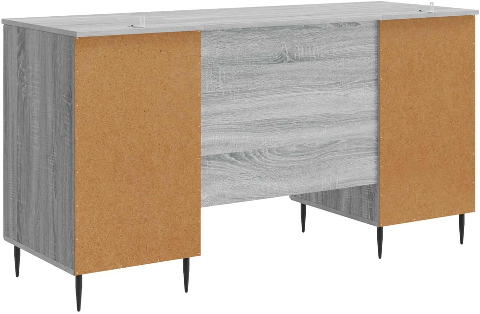 Stalas Pilka sonoma ąžuolo 142,5 x 50 x 75 cm Apdirbta mediena