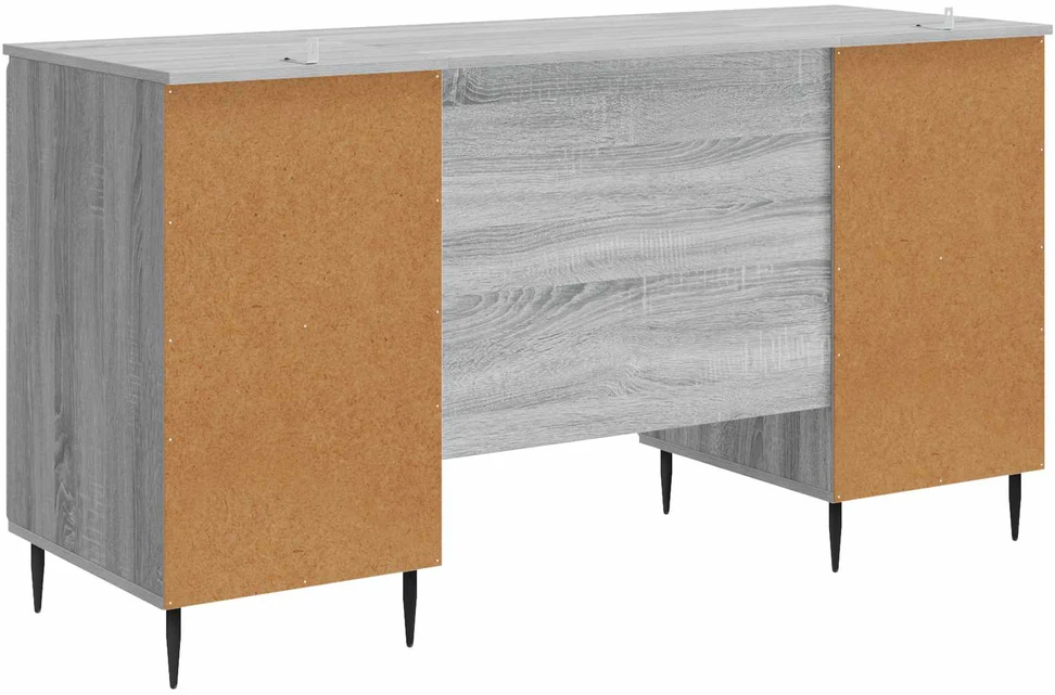 Stalas Pilka sonoma ąžuolo 142,5 x 50 x 75 cm Apdirbta mediena