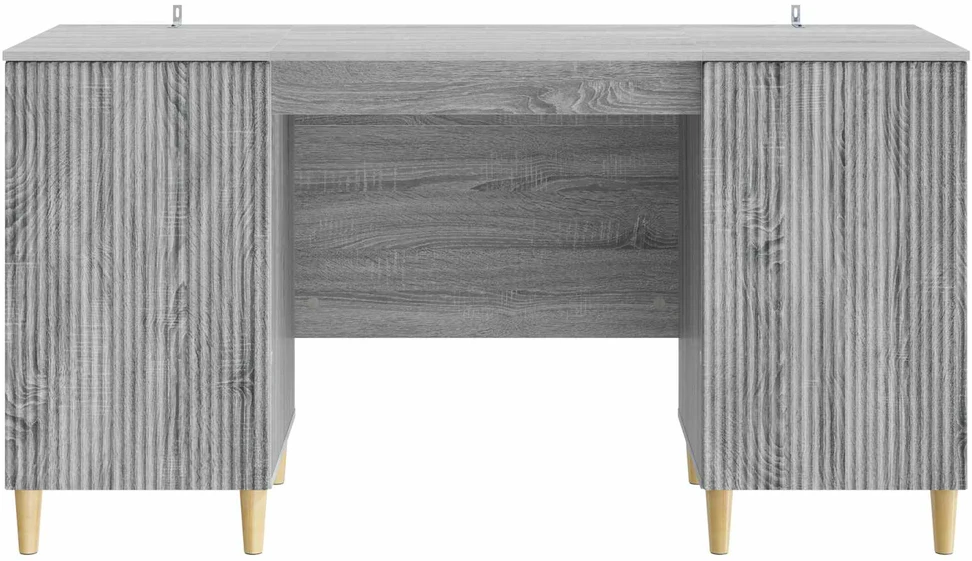 Stalas Pilka sonoma ąžuolo 142,5 x 50 x 75 cm Apdirbta mediena