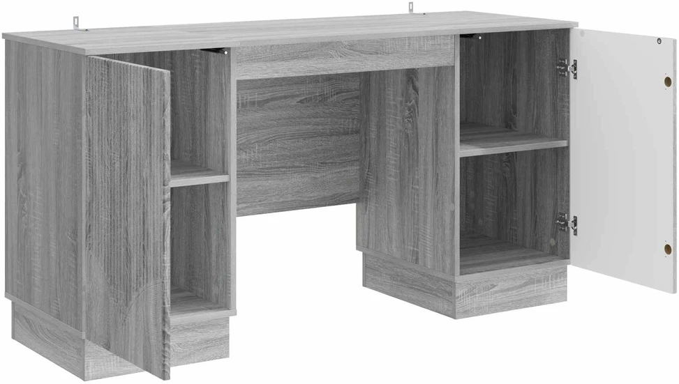 Stalas Pilka sonoma ąžuolo 142,5 x 50 x 75 cm Apdirbta mediena