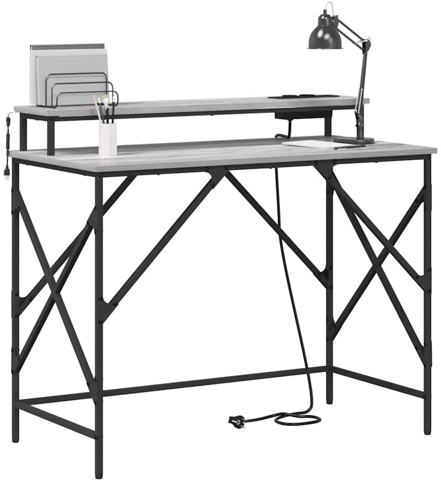 Stalas Pilkas Sonoma 100 x 50 x 86,5 cm Apdirbta mediena