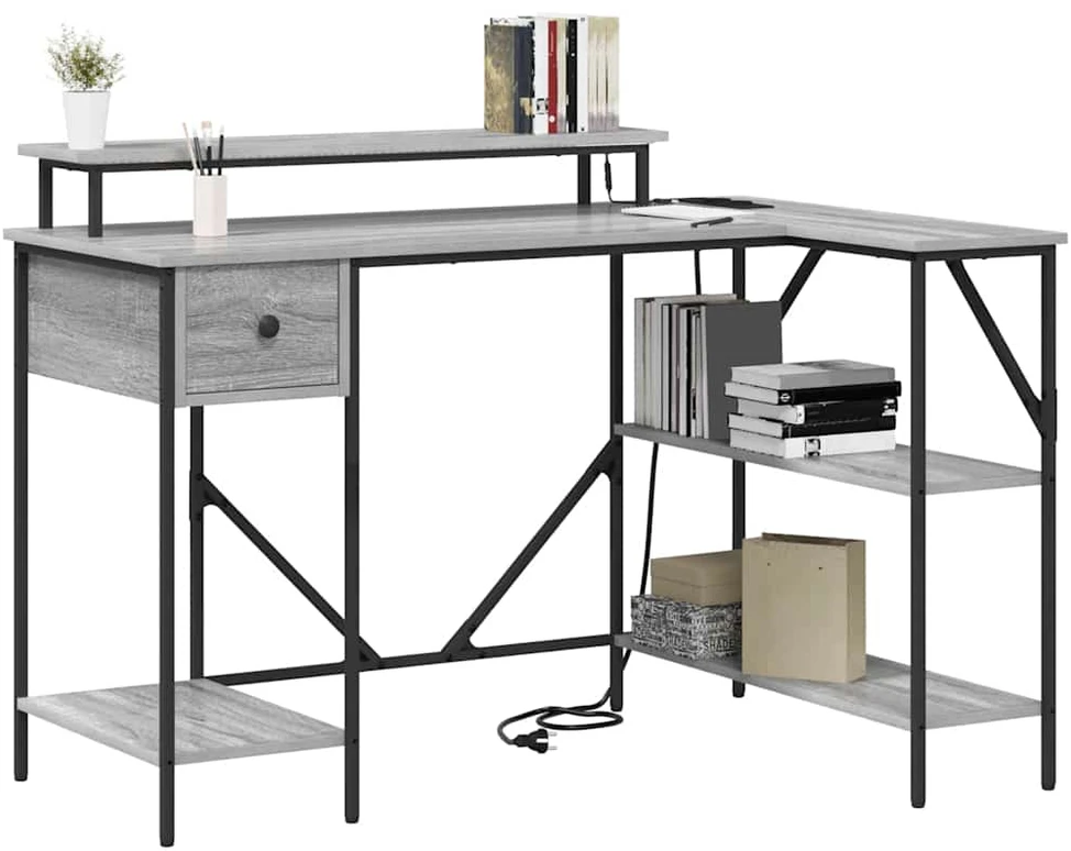 Stalas Pilkas Sonoma 120 x 79 x 86,5 cm Apdirbta mediena