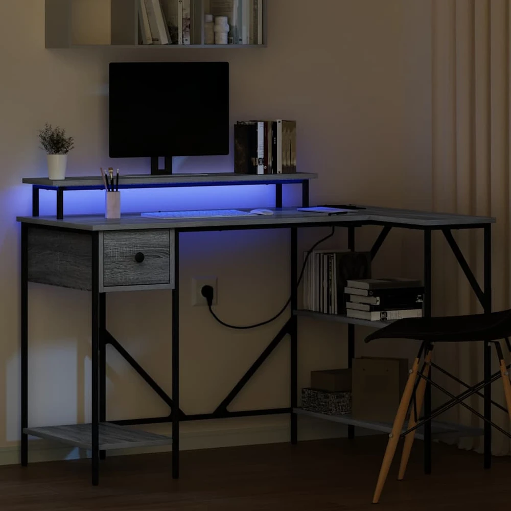 Stalas Pilkas Sonoma 120 x 79 x 86,5 cm Apdirbta mediena