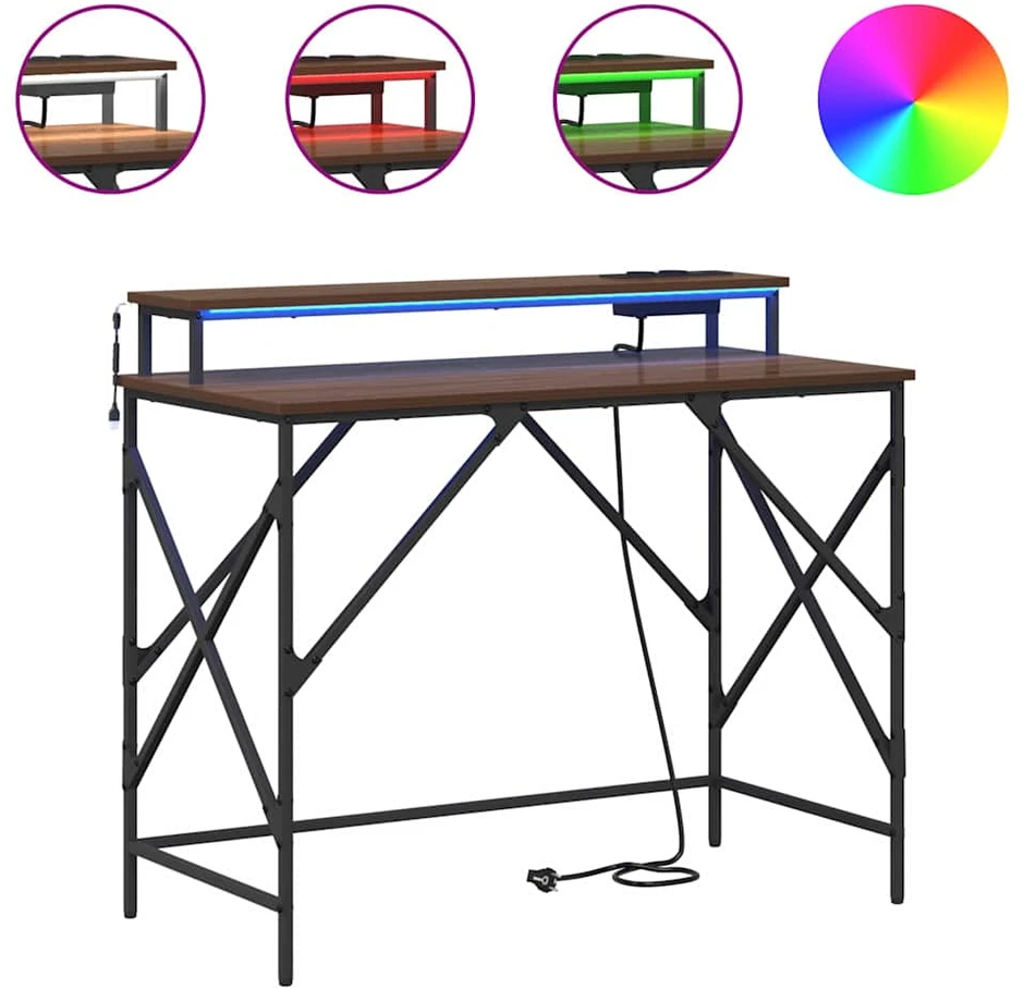 Stalas Rudas ąžuolas 100 x 50 x 86,5 cm Apdirbta mediena