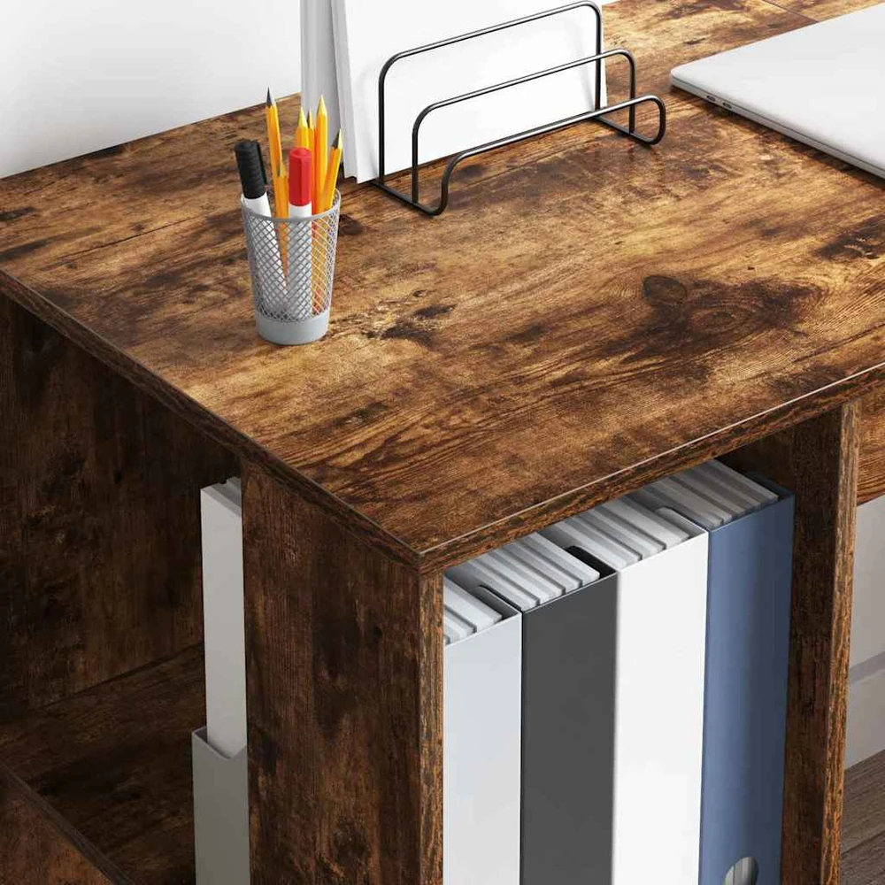 Stalas Rūkyta ąžuolas Apdirbta mediena 130 x 50.5 x 75 cm