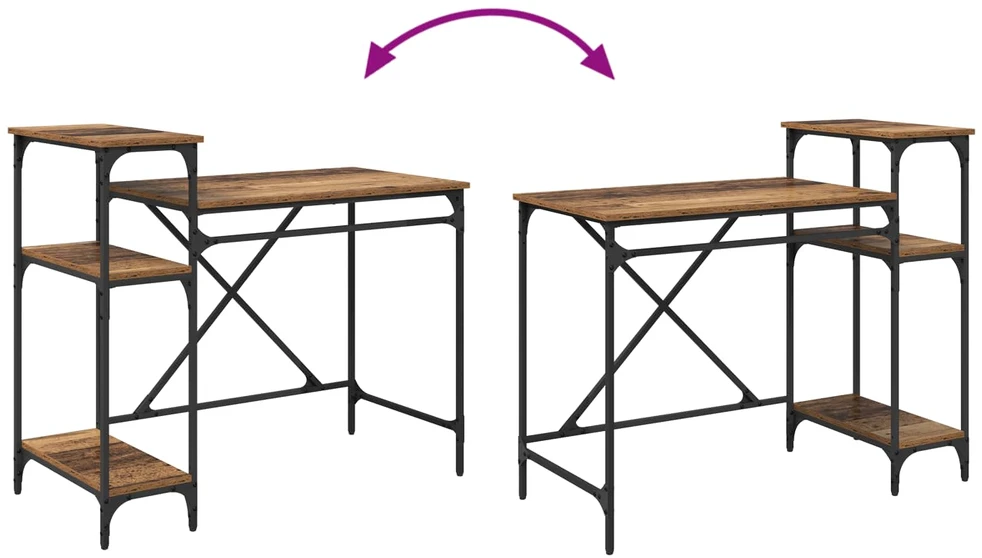 Stalas Senovinis medis Apdirbta mediena 105 x 50 x 90 cm