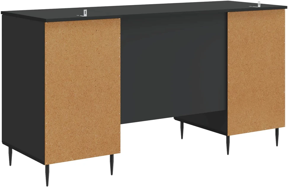 Stalas Juoda 142,5 x 50 x 75 cm Apdirbta mediena