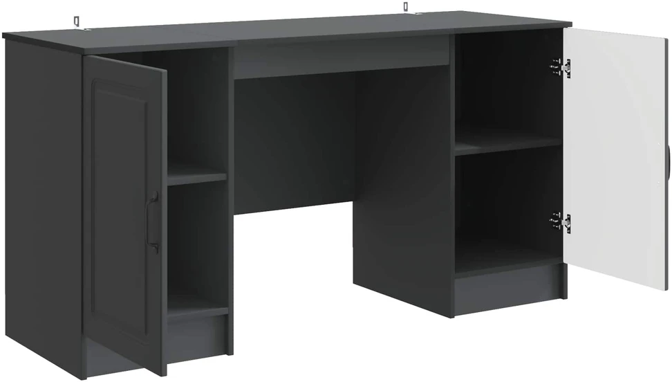 Stalas Juoda 142,5 x 50 x 75 cm Apdirbta mediena