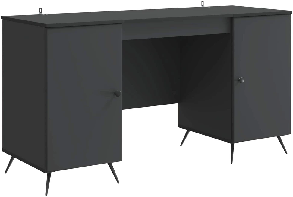 Stalas Juoda 142,5 x 50 x 75 cm Apdirbta mediena