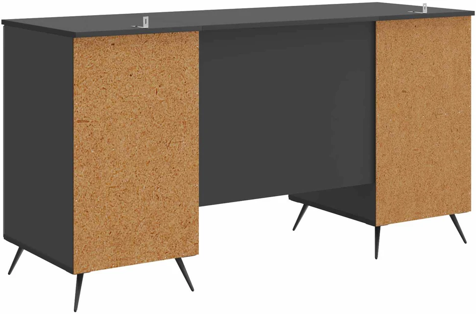 Stalas Juoda 142,5 x 50 x 75 cm Apdirbta mediena