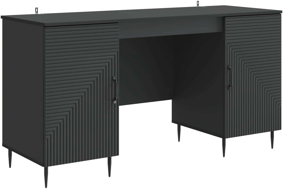 Stalas Juoda 142,5 x 50 x 75 cm Apdirbta mediena