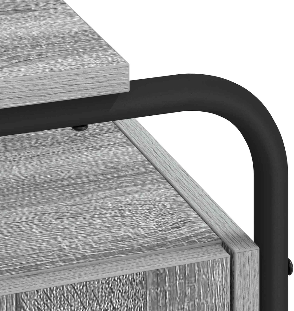 Stalas su saugojimo vieta Pilka Sonoma 120 x 50.5 x 75.5 cm