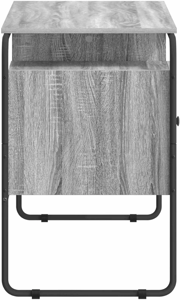Stalas su saugojimo vieta Pilka Sonoma 120 x 50.5 x 75.5 cm