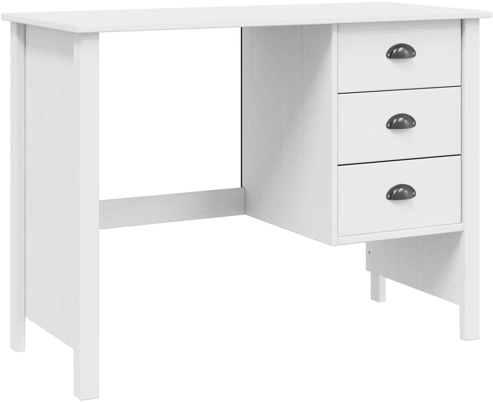 Stalas su stalčiais HILL Balta 100 x 45 x 74 cm
