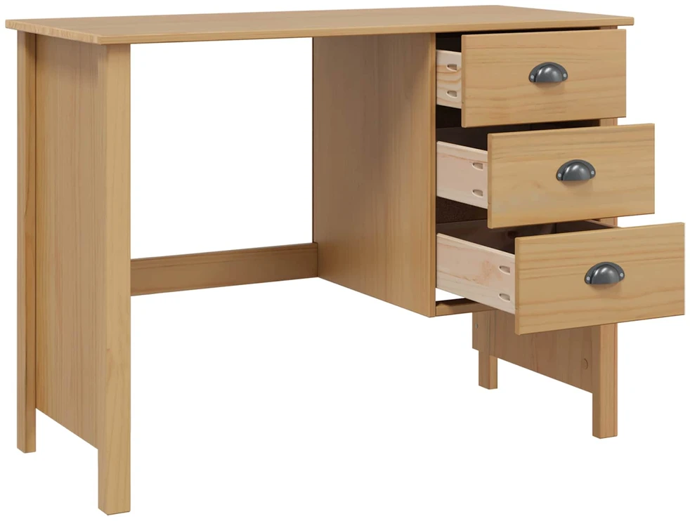 Stalas su stalčiais HILL Medus ruda 100 x 45 x 74 cm