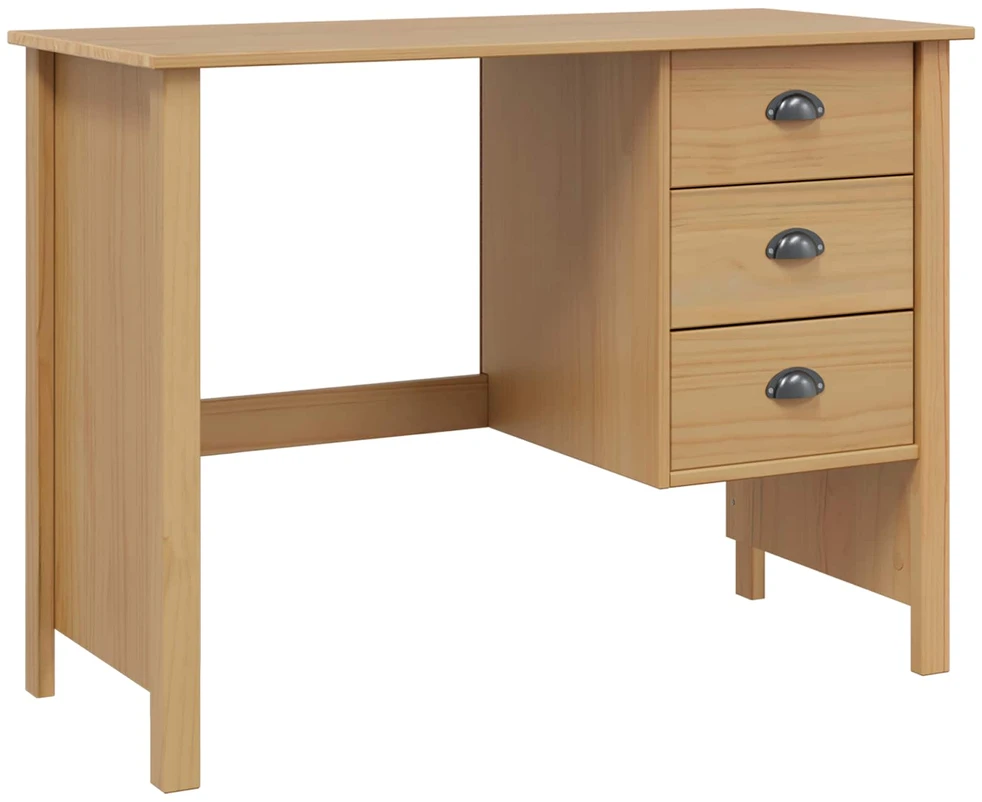 Stalas su stalčiais HILL Medus ruda 100 x 45 x 74 cm