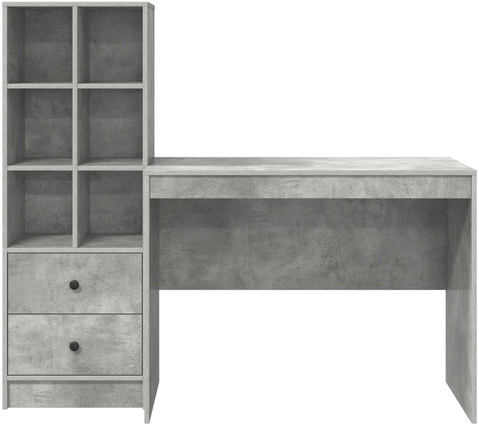 Stalas Betono pilka 145.5 x 50 x 127 cm 2 vnt.
