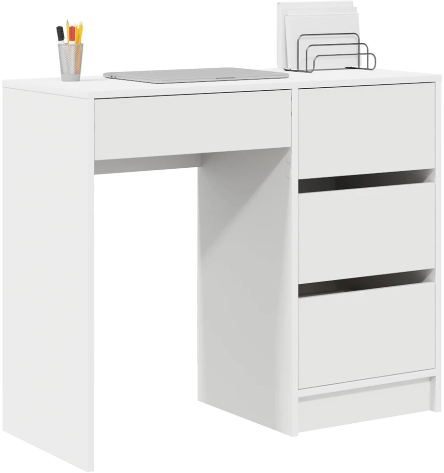 Stalas Balta Apdirbta mediena 90 x 37.5 x 75 cm