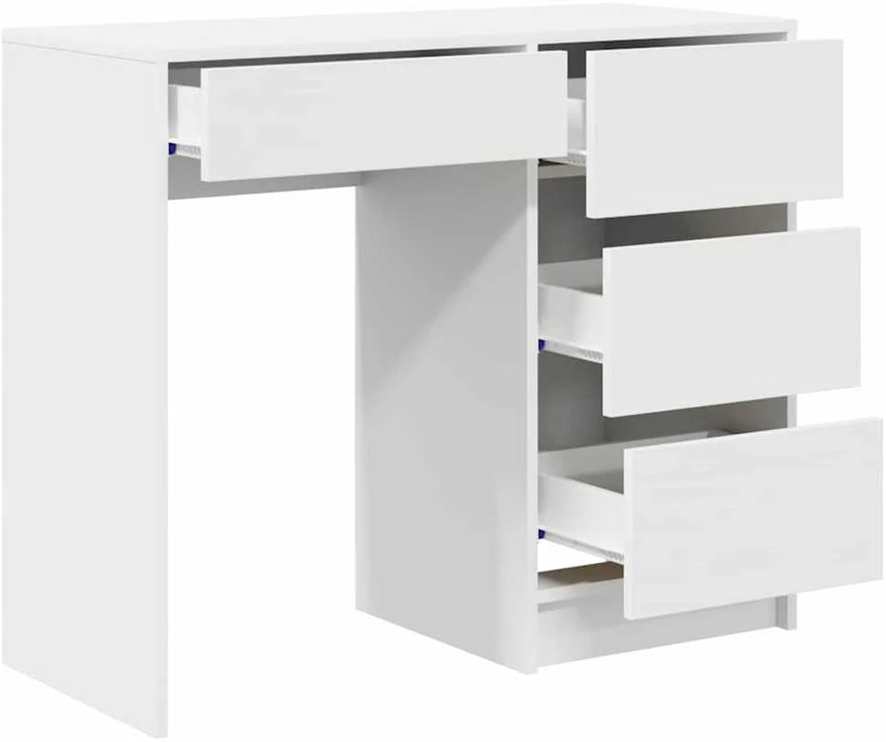 Stalas Balta Apdirbta mediena 90 x 37.5 x 75 cm