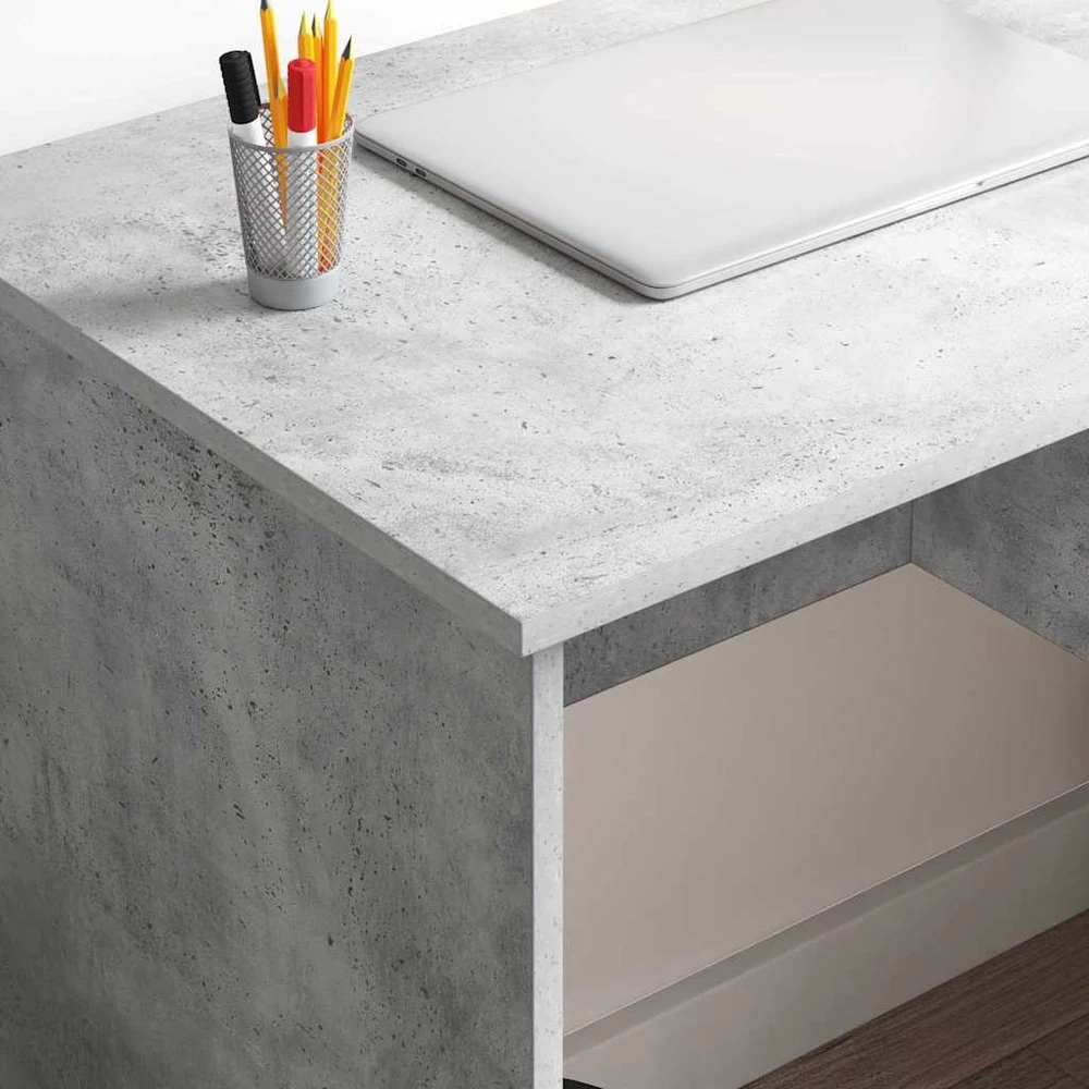 Stalas Betono pilka 90 x 49 x 75 cm Apdirbta mediena