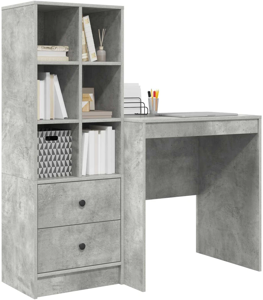 Stalas Betono pilka 115,5 x 50 x 127 cm 2 vnt.