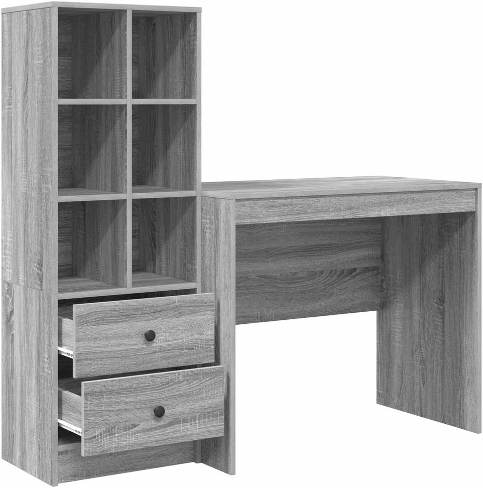 Stalas Pilkas Sonoma 135,5 x 50 x 127 cm 2 vnt.