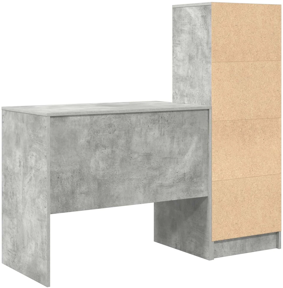 Stalas Betono pilka 135,5 x 50 x 127 cm 2 vnt.