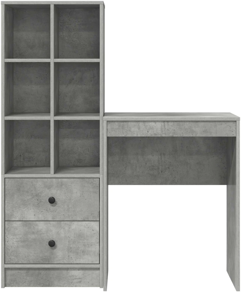 Stalas Betono pilka 105,5 x 34 x 127 cm 2 vnt.