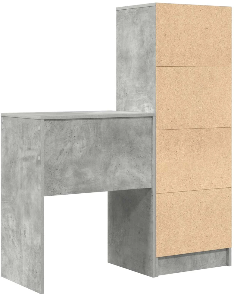 Stalas Betono pilka 105,5 x 34 x 127 cm 2 vnt.