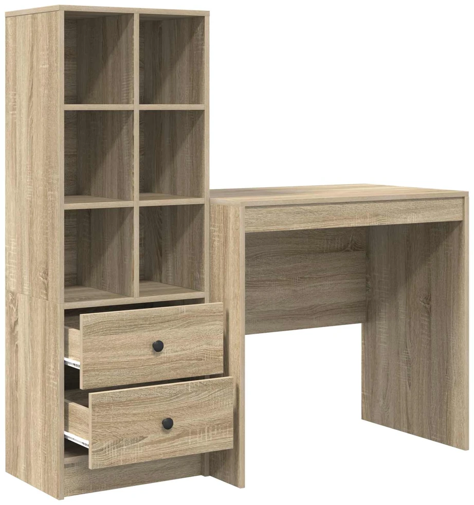 Stalas Sonoma ąžuolas 125,5 x 50 x 127 cm 2 vnt.