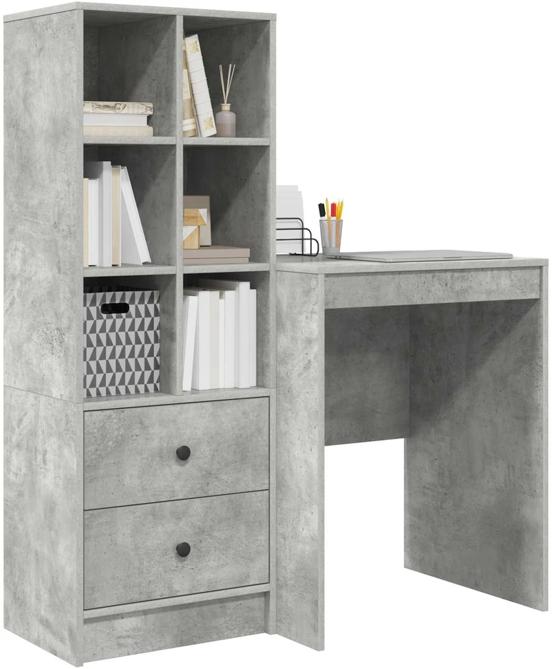 Stalas Betono pilka 105,5 x 50 x 127 cm 2 vnt.