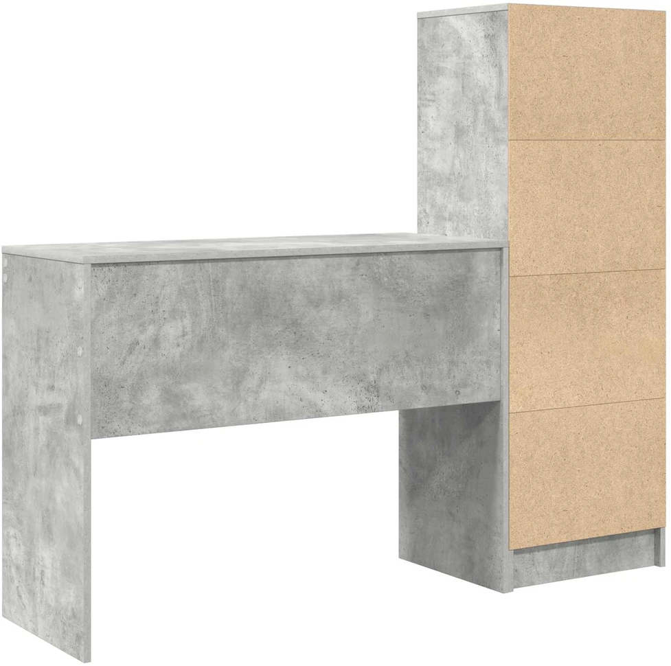 Stalas Betono pilka 145,5 x 40 x 127 cm 2 vnt.