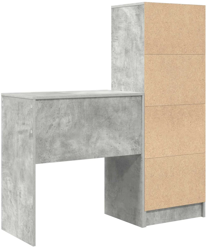 Stalas Betono pilka 115,5 x 40 x 127 cm 2 vnt.
