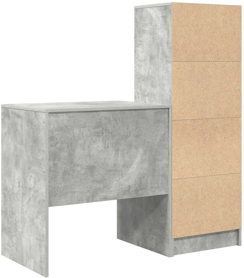 Stalas Betono pilka 115,5 x 50 x 127 cm 2 vnt.