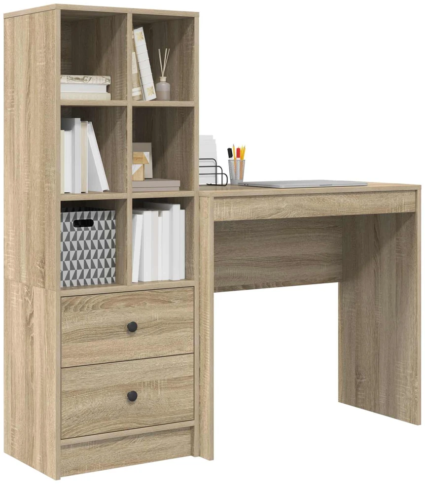 Stalas Sonoma ąžuolas 125,5 x 40 x 127 cm 2 vnt.