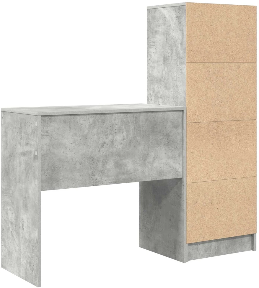Stalas Betono pilka 125,5 x 40 x 127 cm 2 vnt.