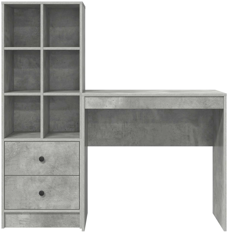 Stalas Betono pilka 125,5 x 40 x 127 cm 2 vnt.