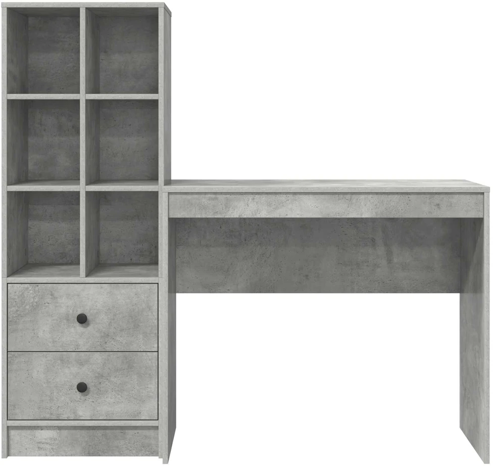 Stalas Betono pilka 135,5 x 40 x 127 cm 2 vnt.
