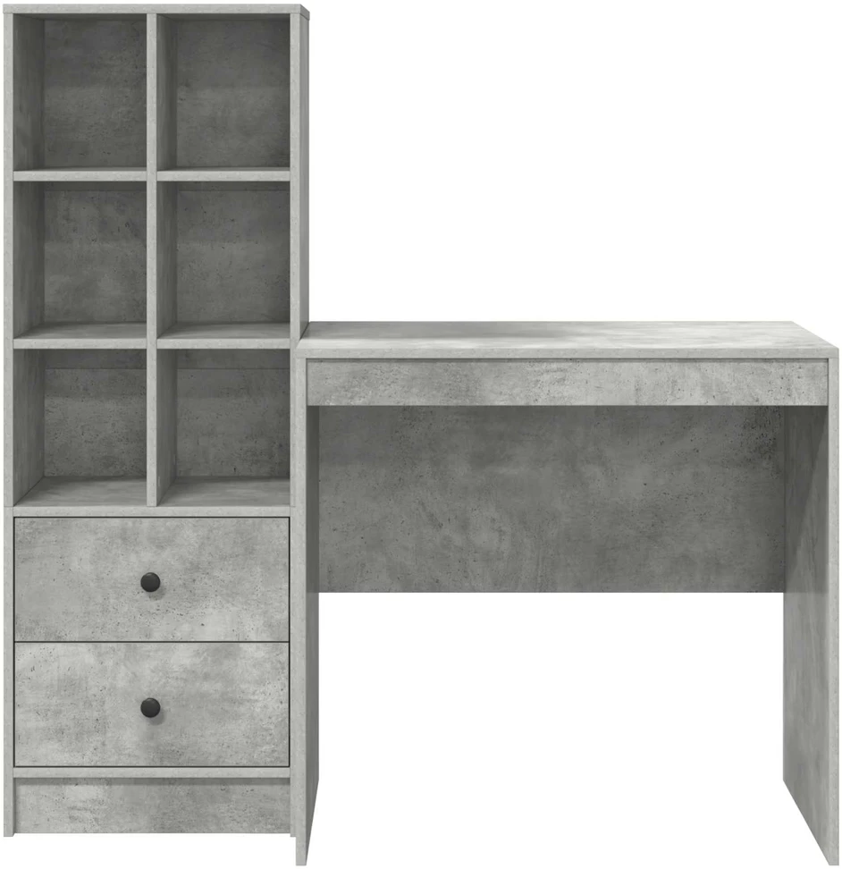 Stalas Betono pilka 125,5 x 50 x 127 cm 2 vnt.