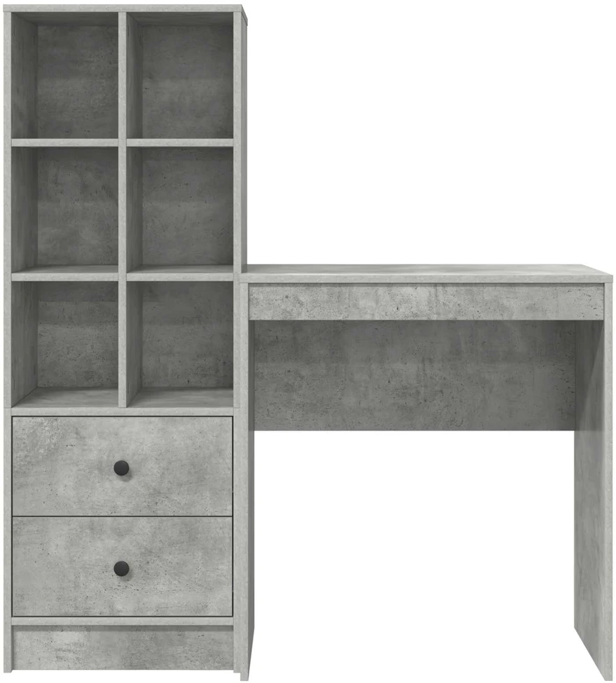Stalas Betono pilka 115,5 x 40 x 127 cm 2 vnt.