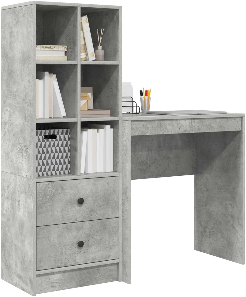 Stalas Betono pilka 115,5 x 40 x 127 cm 2 vnt.
