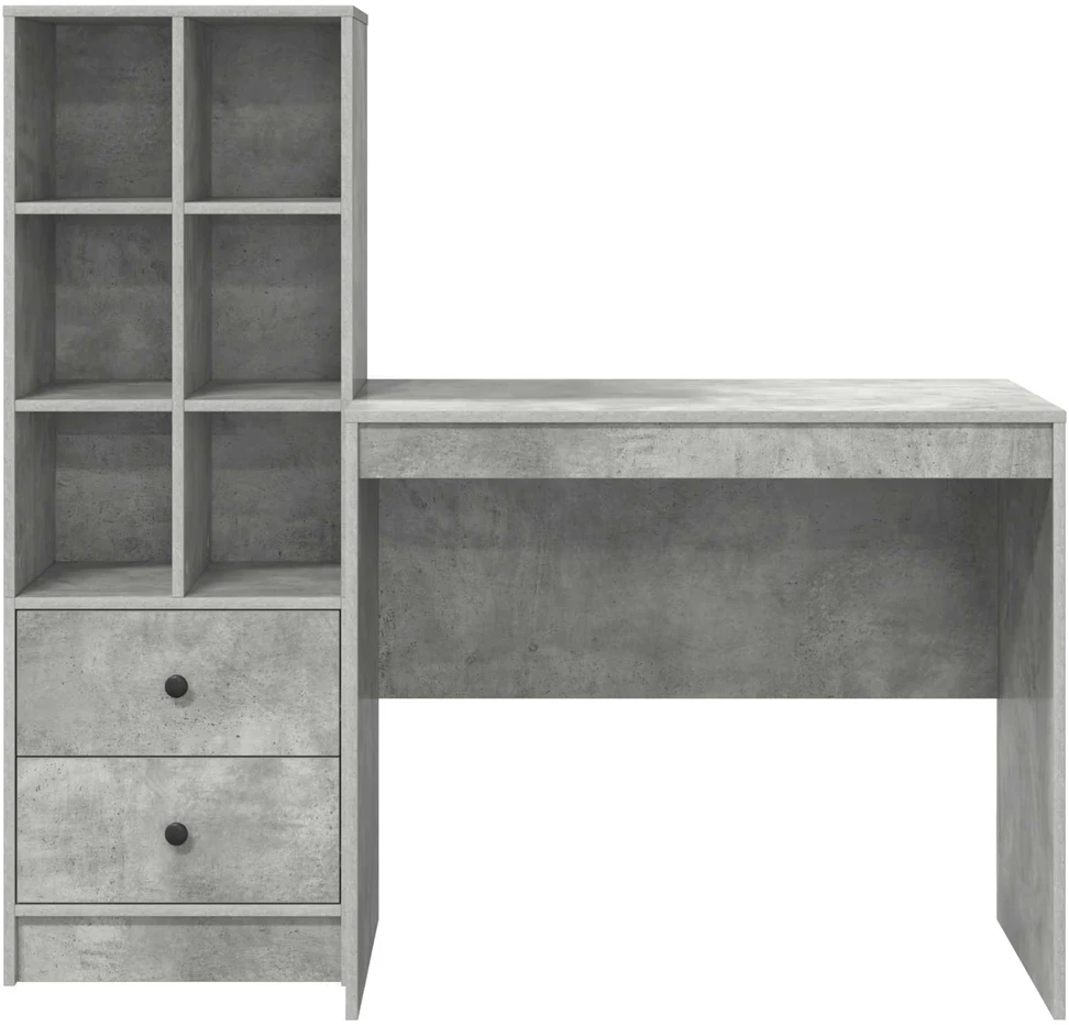 Stalas Betono pilka 135,5 x 50 x 127 cm 2 vnt.