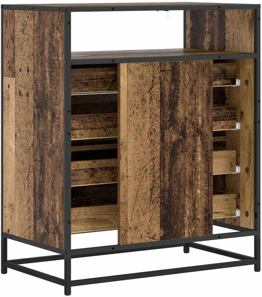 Stalčių spintelė 4-Dėžė Sendintos medienos 70 x 41 x 83,5 cm