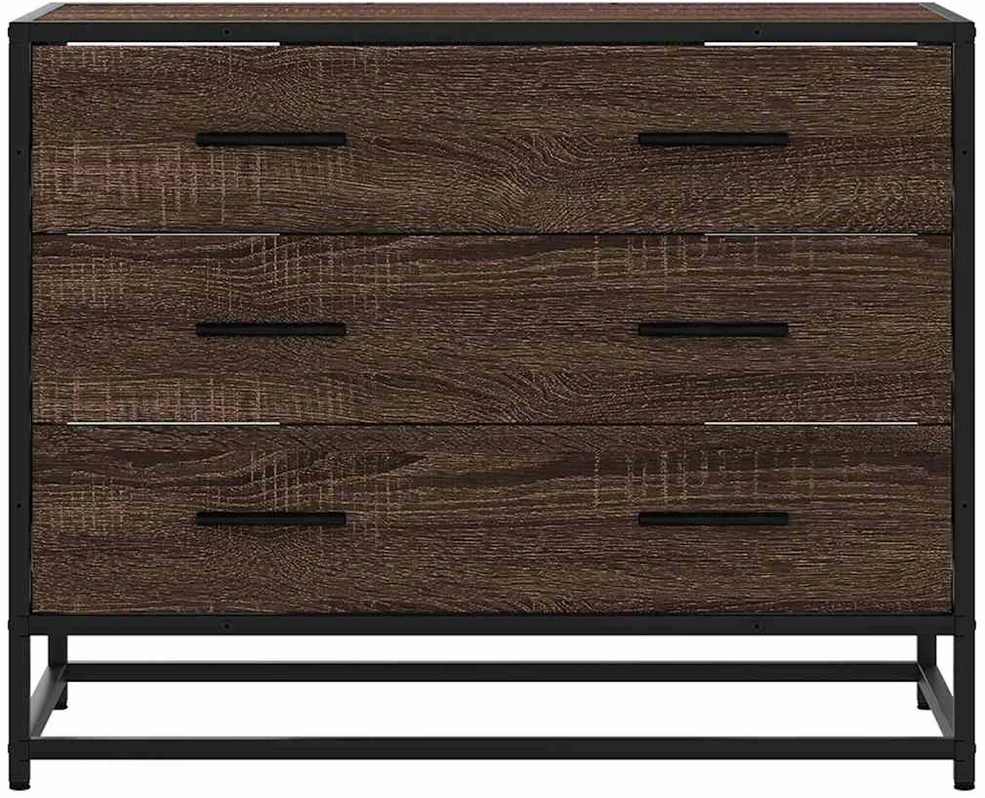 Stalčių spintelė Rudas ąžuolas 70x41x56 cm Inžinerinė mediena