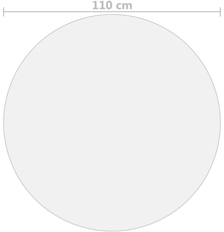 Stalo apsauga, permatoma, 110cm skersmens, 2mm, PVC