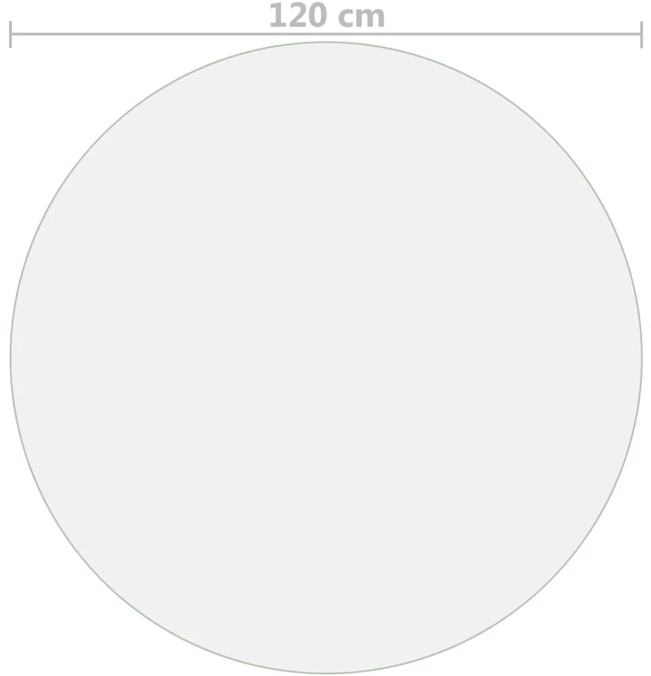 Stalo apsauga, permatoma, 120cm skersmens, 2mm, PVC