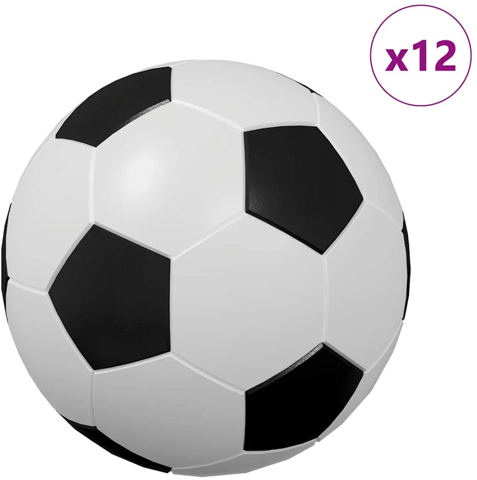 Stalo futbolai 12 vnt. Balta 3,6 x 3,6 cm Polipropilenas