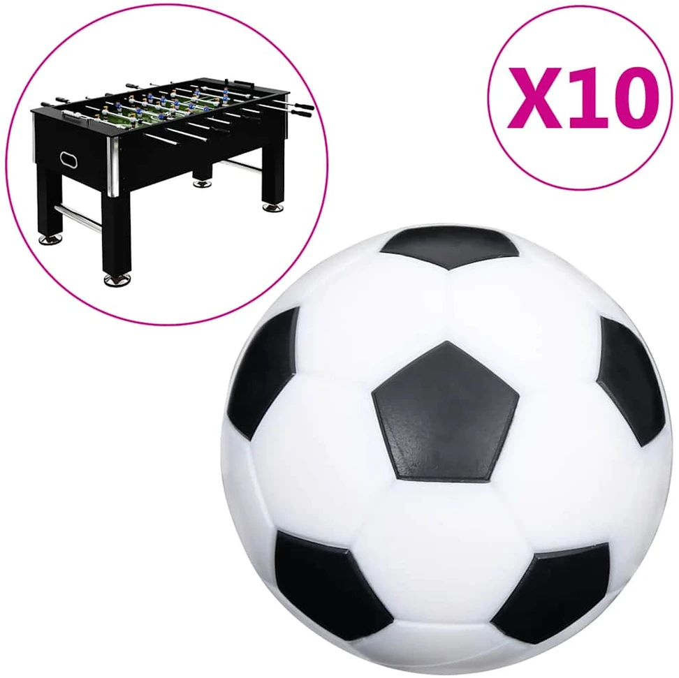 Stalo futbolo kamuoliukai, 10vnt., 32mm, ABS