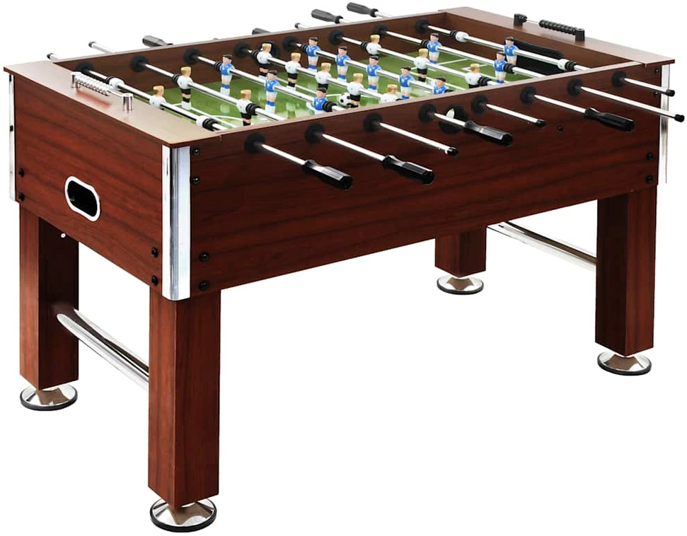 Stalo futbolo stalas, rudas, plienas, 60kg, 140x74,5x87,5cm