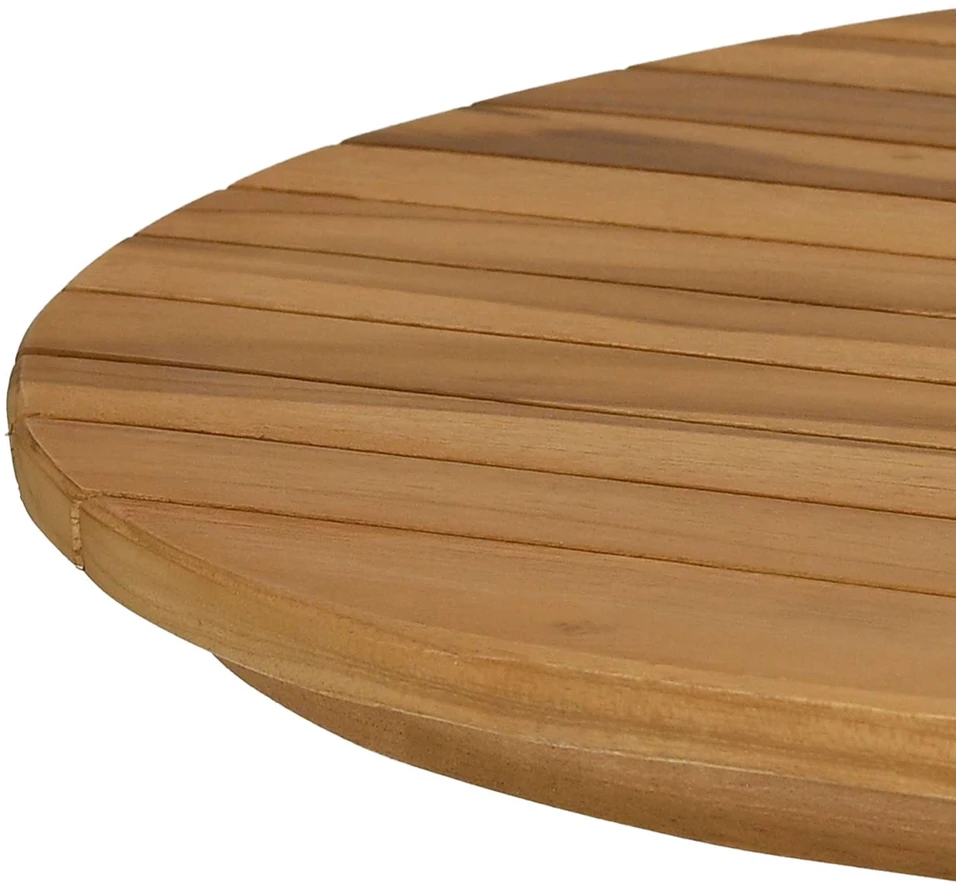 Stalo viršus 100 x 50 x 3,5 cm Ovalo Kieto teka medžio Natūrali